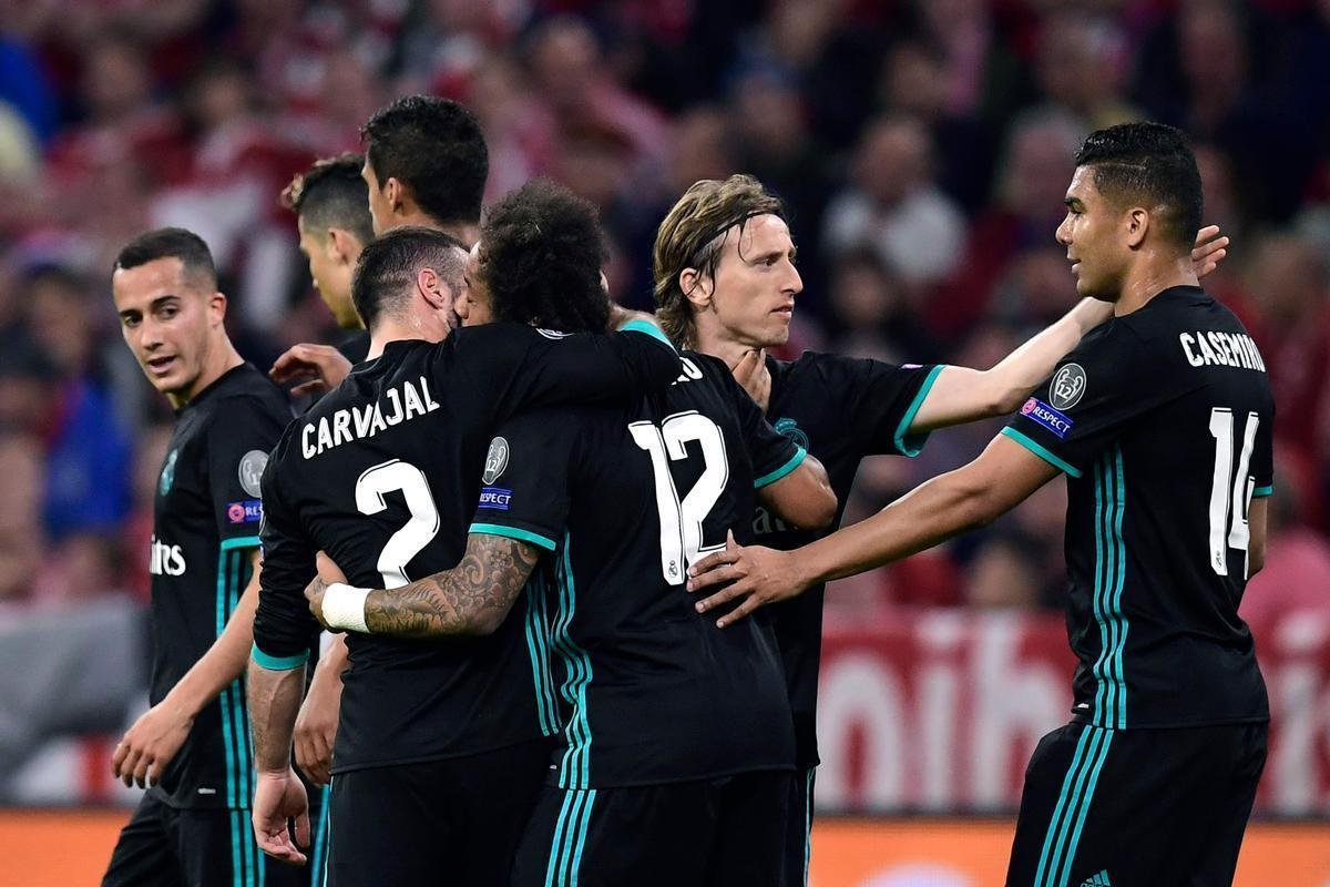 Marcelo, lateral do Real Madrid, empatou a partida pelo clube merengue