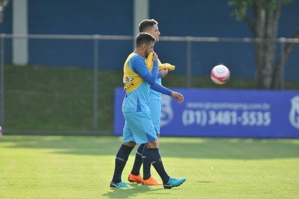 Fotos do ltimo treino do Cruzeiro antes do jogo diante do Tupi, pela semifinal do Campeonato Mineiro