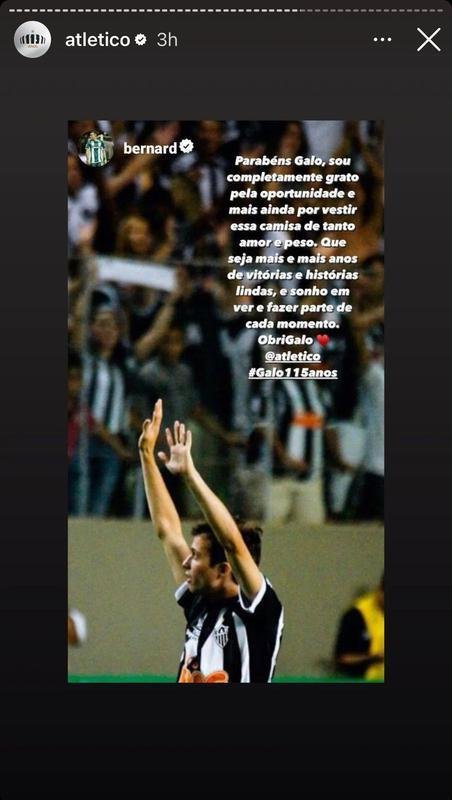 Jogadores e ex-atletas do Atltico mandaram mensagens ao clube pelo aniversrio de 115 anos.