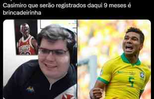 Casemiro virou meme nas redes sociais aps marcar o decisivo gol contra a Sua