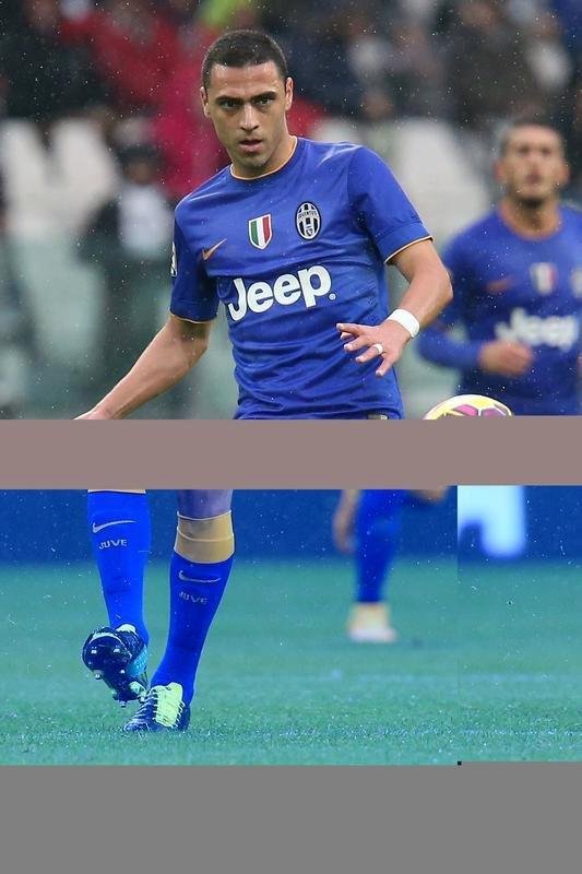 Volante Rômulo em jogo pela Juventus, da Itália