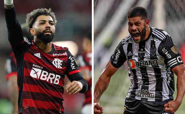 Atacantes Gabigol e Hulk, de Flamengo e Atlético, são os principais protagonistas do clássico na Copa do Brasil