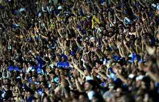 Fotos das torcidas de Cruzeiro e River Plate, no Mineiro, pela Copa Libertadores 2019