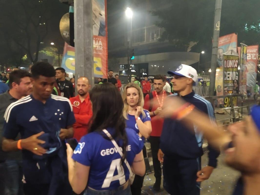 Festa do Cruzeiro na Praa 7 de Setembro, em Belo Horizonte, em comemorao ao acesso  Srie A do Campeonato Brasileiro de 2023