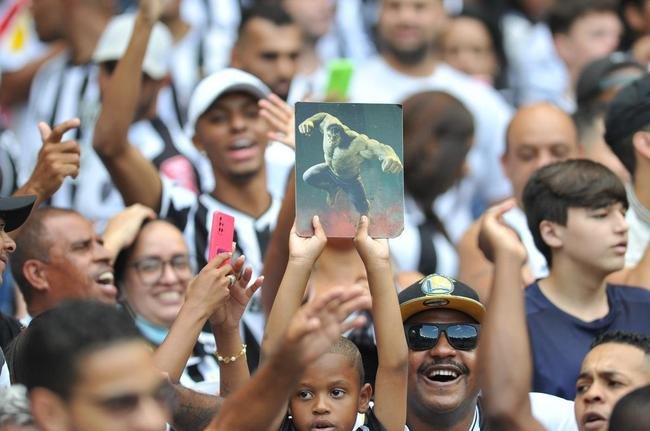 Torcida do Atl�tico no jogo contra o Internacional, no Mineir�o, na estreia da S�rie A do Campeonato Brasileiro