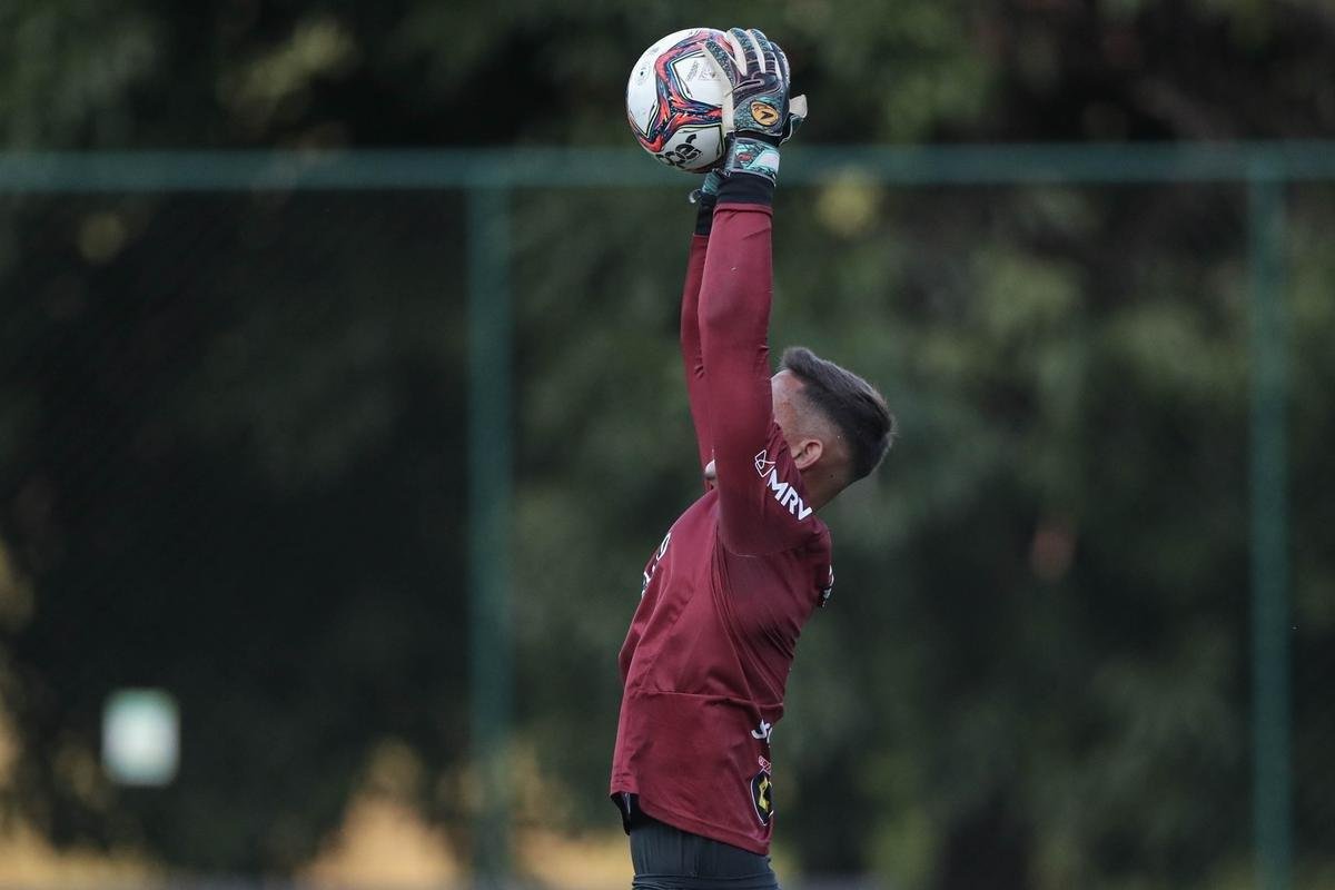 Com novo uniforme de treino, Atlético fechou nesta sexta-feira sua preparação para enfrentar o Athletic, às 19h deste sábado, no Independência, pela 11ª rodada do Campeonato Mineiro