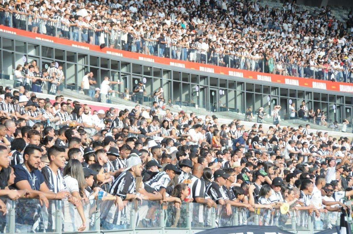 Fotos da torcida do Atltico na partida contra o Flamengo, no Mineiro, em Belo Horizonte, pela 13 rodada do Campeonato Brasileiro