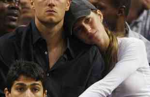 Foto da supermodelo Gisele Bündchen e de Tom Brady, jogador de futebol americano do Tampa Bay Buccaneers