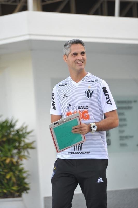 Fotos do ltimo treino do Atltico antes do jogo contra o Unin La Calera