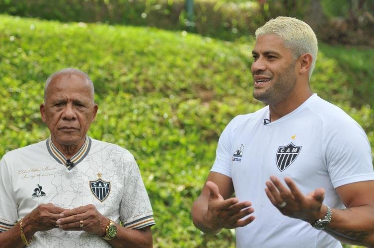 Encontro dos campees brasileiros pelo Atletico, Dad Maravilha e Hulk, na Cidade do Galo. 