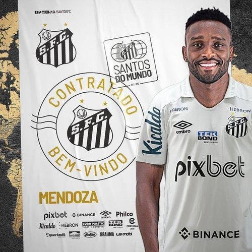 Santos anunciou o atacante Mendoza