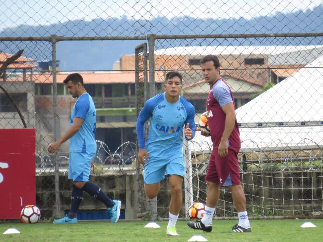 Fotos da reapresentao do Cruzeiro nesta segunda-feira (Matheus Adler/EM D.A Press)
