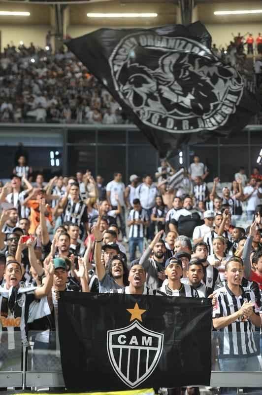 Torcida do Galo acompanhou o duelo entre o Alvinegro e o Jorge Wilstermann, no Mineiro