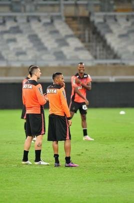 Imagens do treino do Atltico no Mineiro