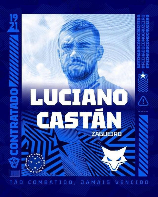 Cruzeiro anunciou o zagueiro Luciano Castn