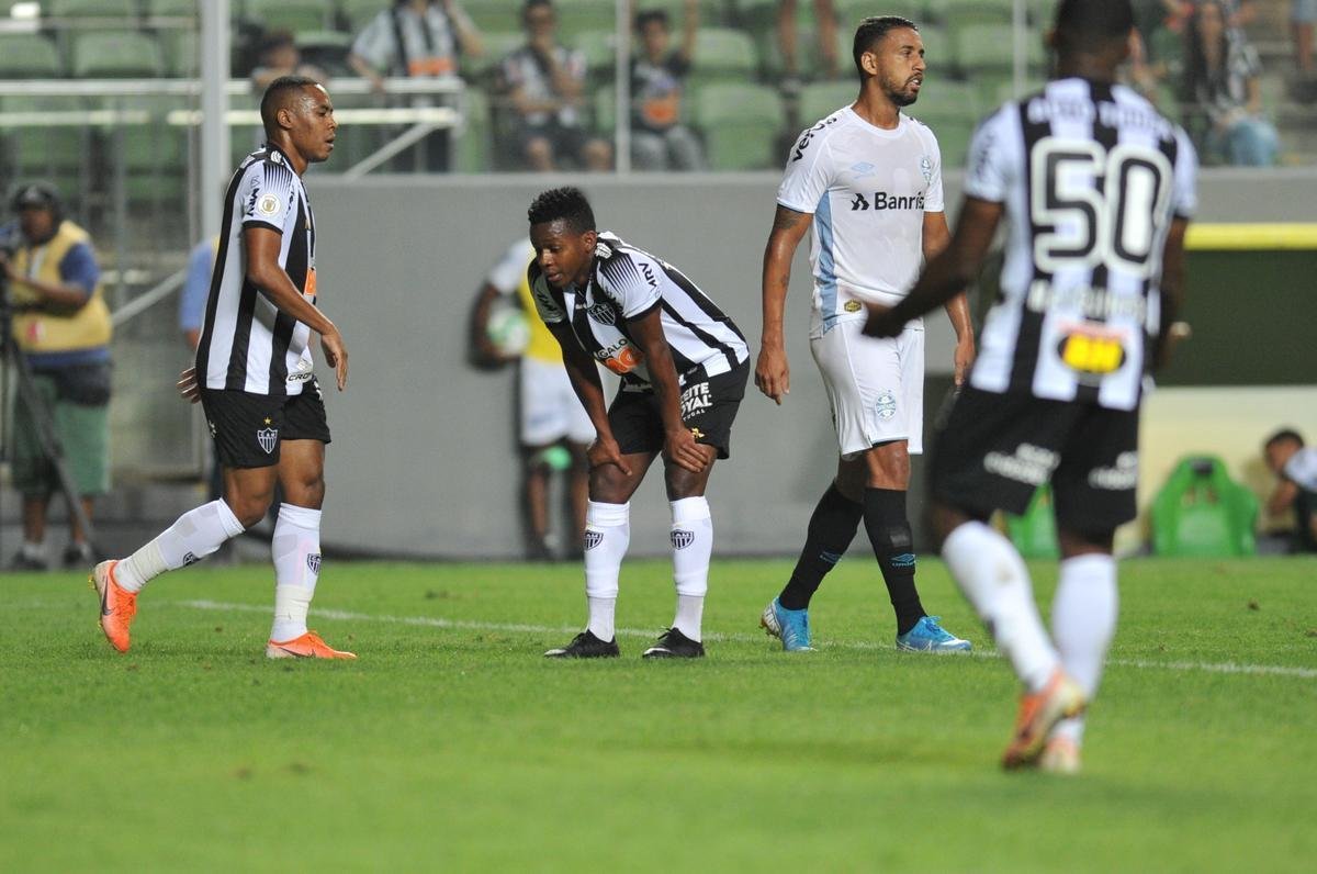 Fotos do jogo entre Atltico e Grmio