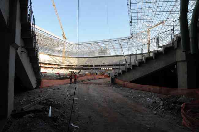 Futuro estádio do Galo, Aena MRV está com 60% das obras concluídas