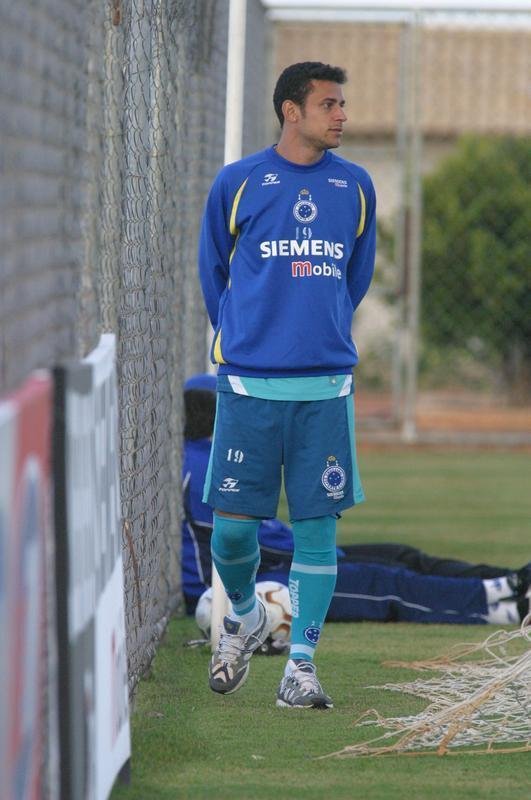 Primeiro treino de Fred como jogador do Cruzeiro, em 22 de julho de 2004
