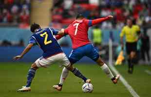 Japo e Costa Rica se enfrentaram no Ahmad Bin Ali Stadium, em Al-Rayyan