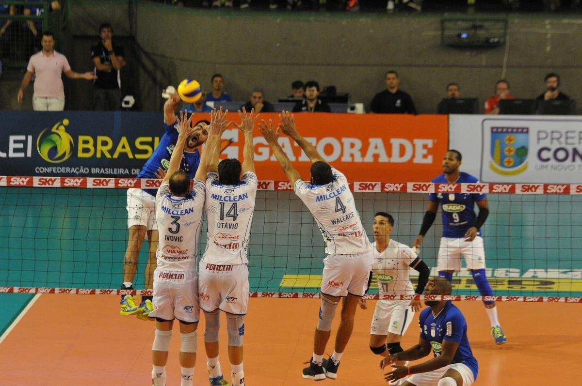 Cruzeiro venceu o Taubat por 3 sets a 1 e garantiu vaga na final da Superliga Masculina
