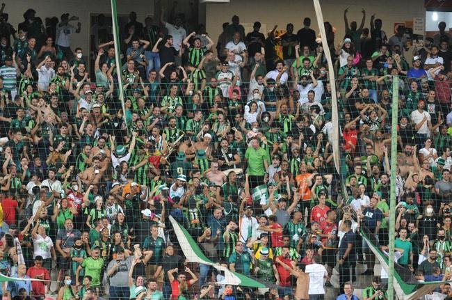 Torcida do Amrica na partida contra o Barcelona de Guayaquil pela Copa Libertadores, no Independncia