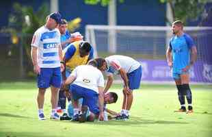 Fotos do treino do Cruzeiro desta quarta-feira (31/1), na Toca II (Ramon Lisboa/EM D.A Press)