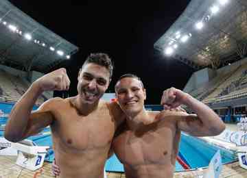 Caio Pumputis e Vinicius Lanza buscaram a vaga nos 200 metros medley