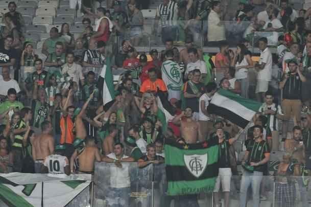 Imagens da comemorao do Amrica com a conquista do ttulo