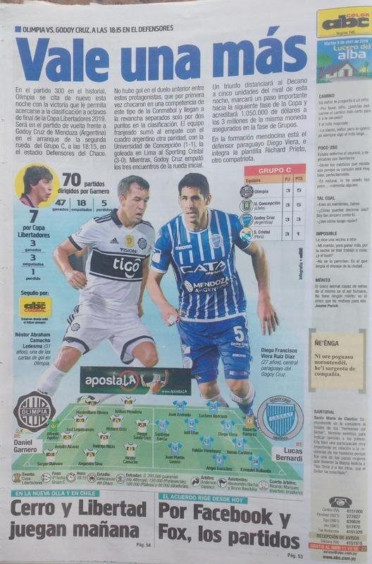 Imprensa paraguaia destaca jogo entre Cerro Porteo e Atltico