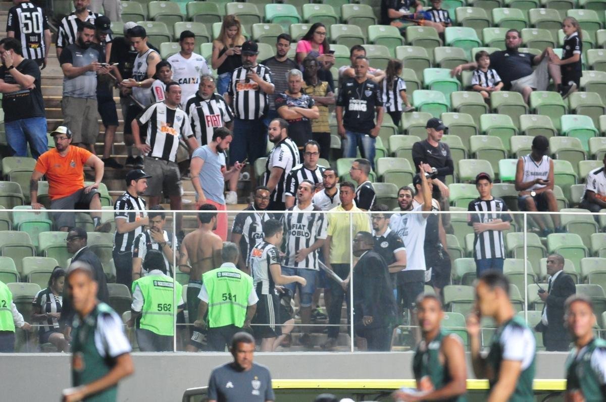 Fotos do jogo entre Atltico e Grmio