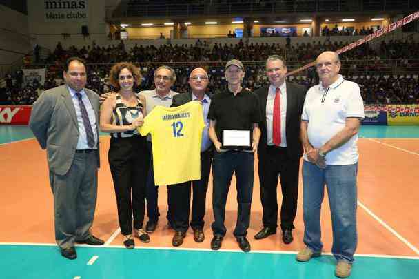 Em abril de 2019, Mrio Marcos Procpio, ex- atleta do Minas e da Seleo Brasileira, foi homenageado pelo clube mineiro