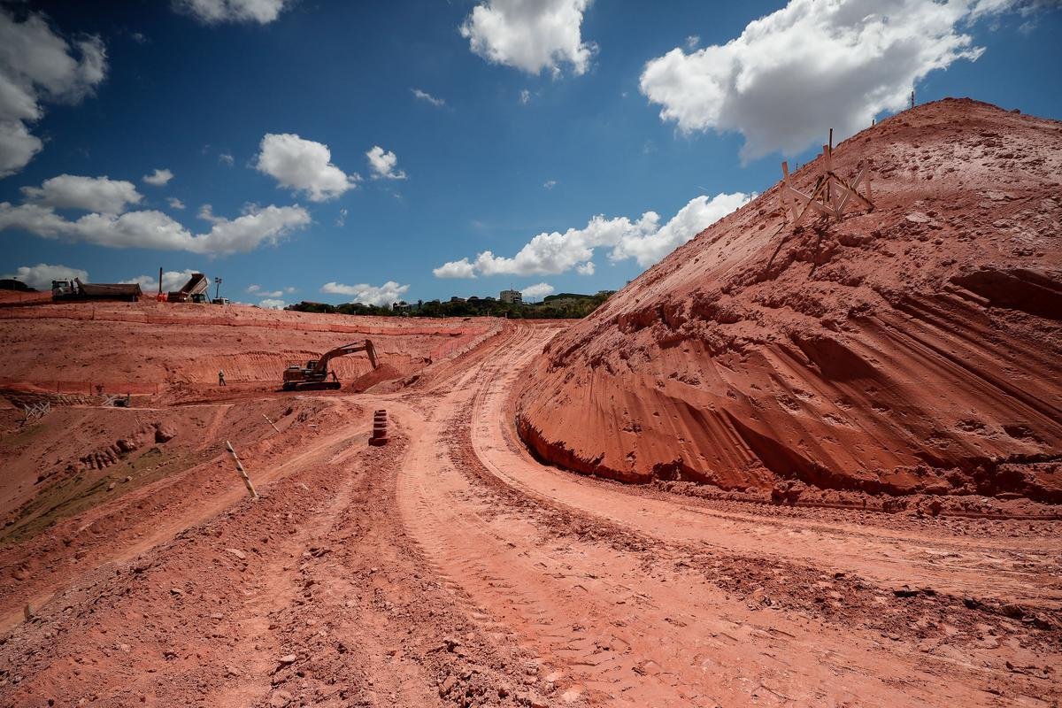 Atlético divulgou novas fotos das obras da Arena MRV