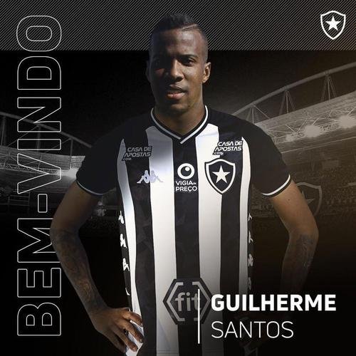 O Botafogo anunciou a contratao do lateral-esquerdo Guilherme Santos, que estava no Paran