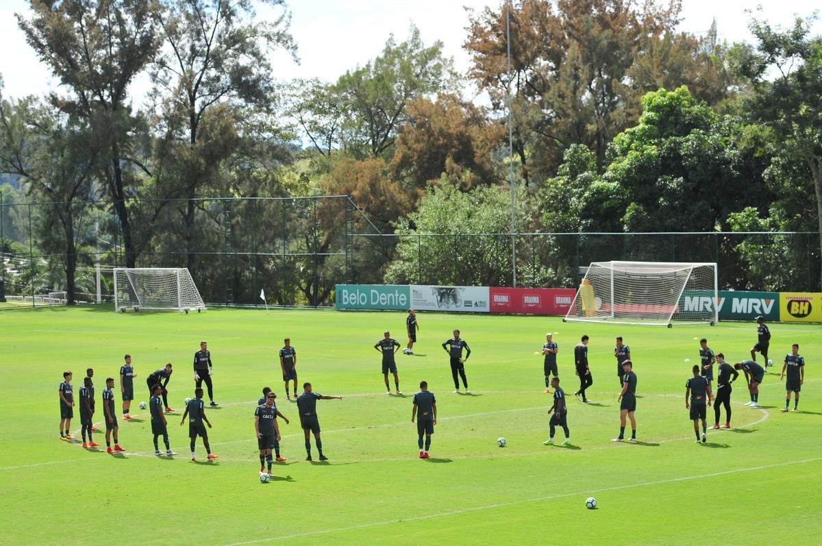 Atltico encerrou a preparao para enfrentar a Chapecoense, nesta quarta-feira, s 19h30, pela volta das oitavas de final da Copa do Brasil
