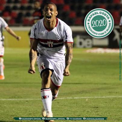 O Guarani anunciou a contratao do atacante Rafael Costa, que estava no Botafogo-SP
