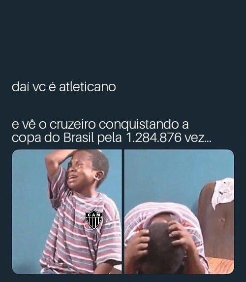 Memes: torcida do Cruzeiro provoca rivais aps conquista do hexa da Copa do Brasil