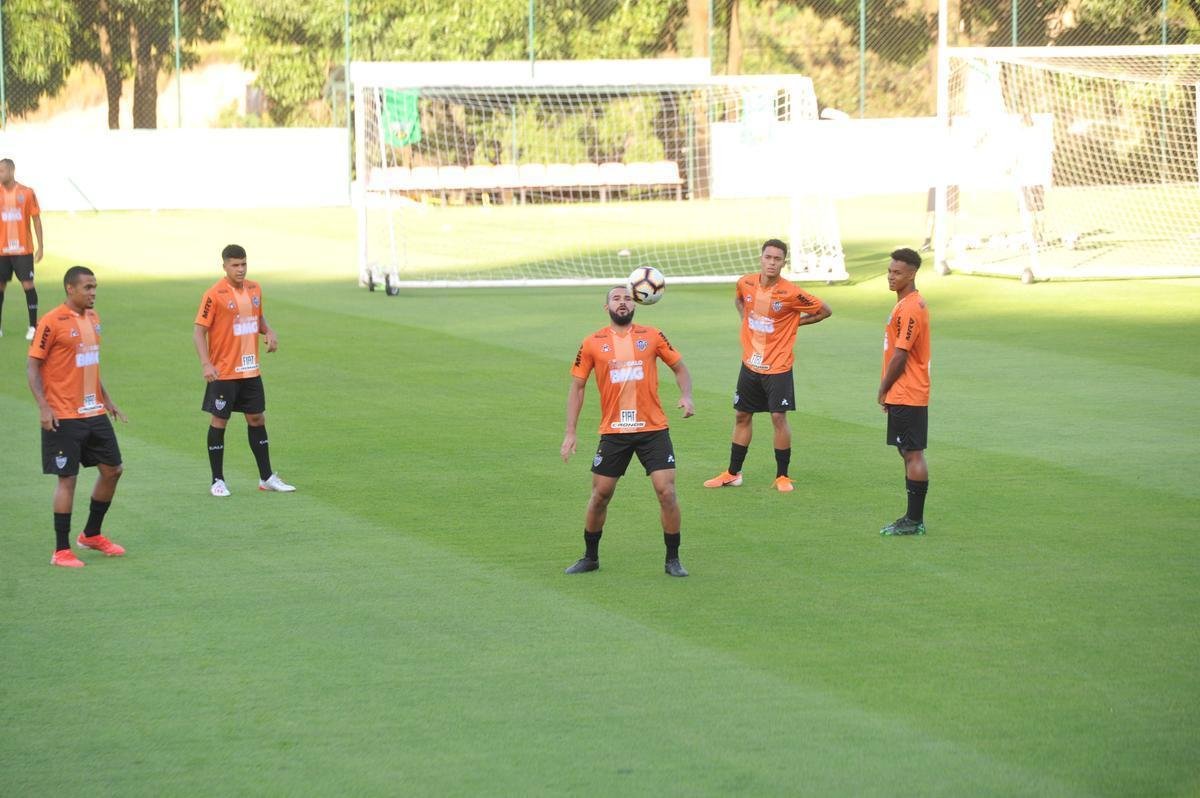 Fotos do ltimo treino do Atltico antes do jogo contra o Unin La Calera