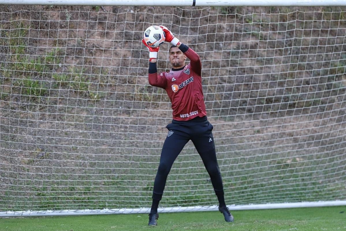 Fotos do treino do Atltico antes da viagem para a Argentina