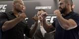 Imagens da coletiva do UFC 198, no Rio de Janeiro - encarada entre Jacar� e Belfort