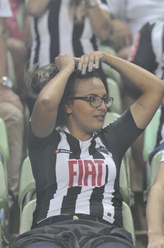 Fotos da torcida do Atltico, no Independncia, durante partida de ida da semifinal do Mineiro, contra o Amrica