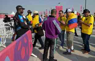 Torcedores do Equador no jogo de abertura da Copa do Mundo