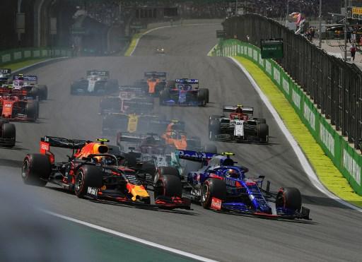 Fotos do GP Brasil de Fórmula 1, realizado em São Paulo, neste domingo (17/11/2019). Vitória foi do holandês Verstappen, da RBR. Ele foi seguido por Pierre Gasly, da Toro Rosso, e Lewis Hamilton, da Mercedes