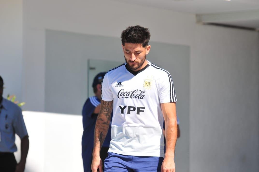 Imagens do treinamento da Argentina na Cidade do Galo