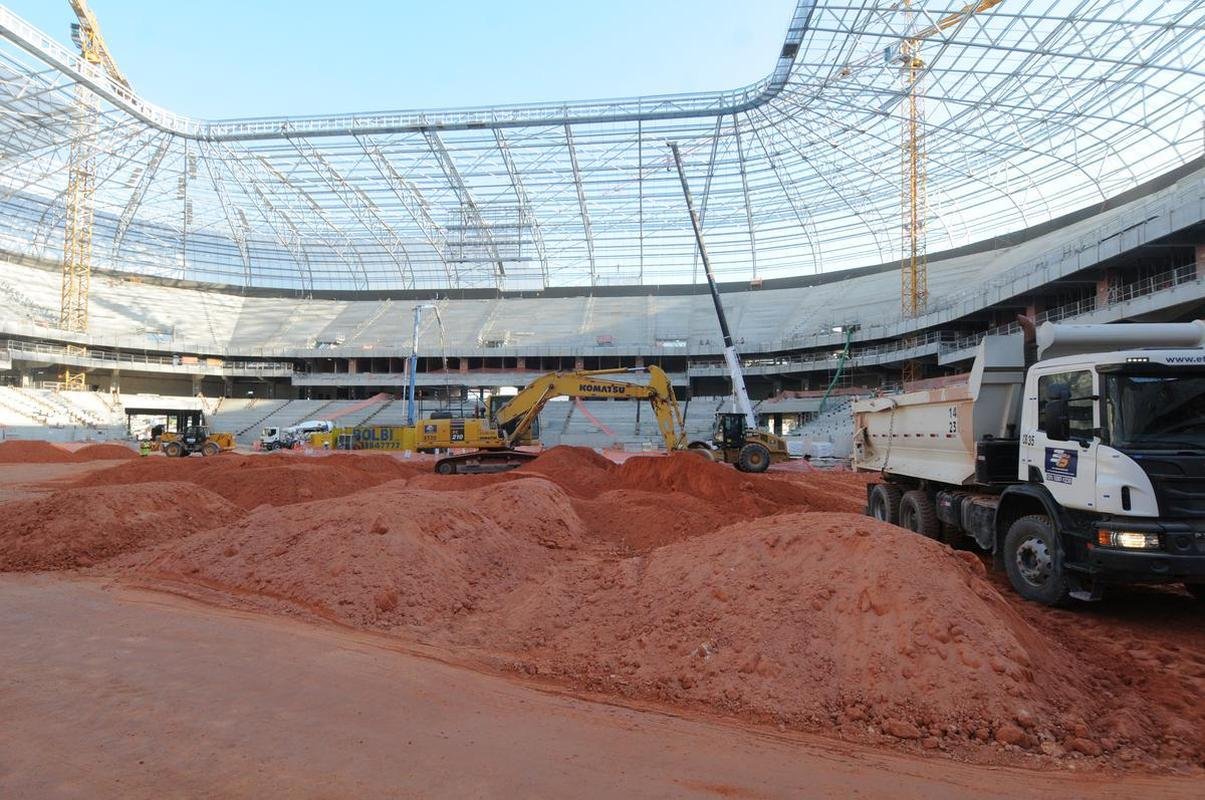 Futuro estdio do Galo, Aena MRV est com 60% das obras concludas