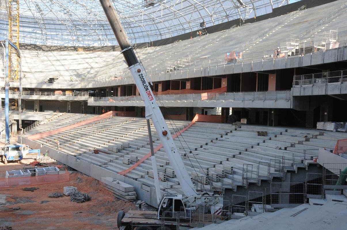 Futuro estdio do Galo, Arena MRV est com 60% das obras concludas