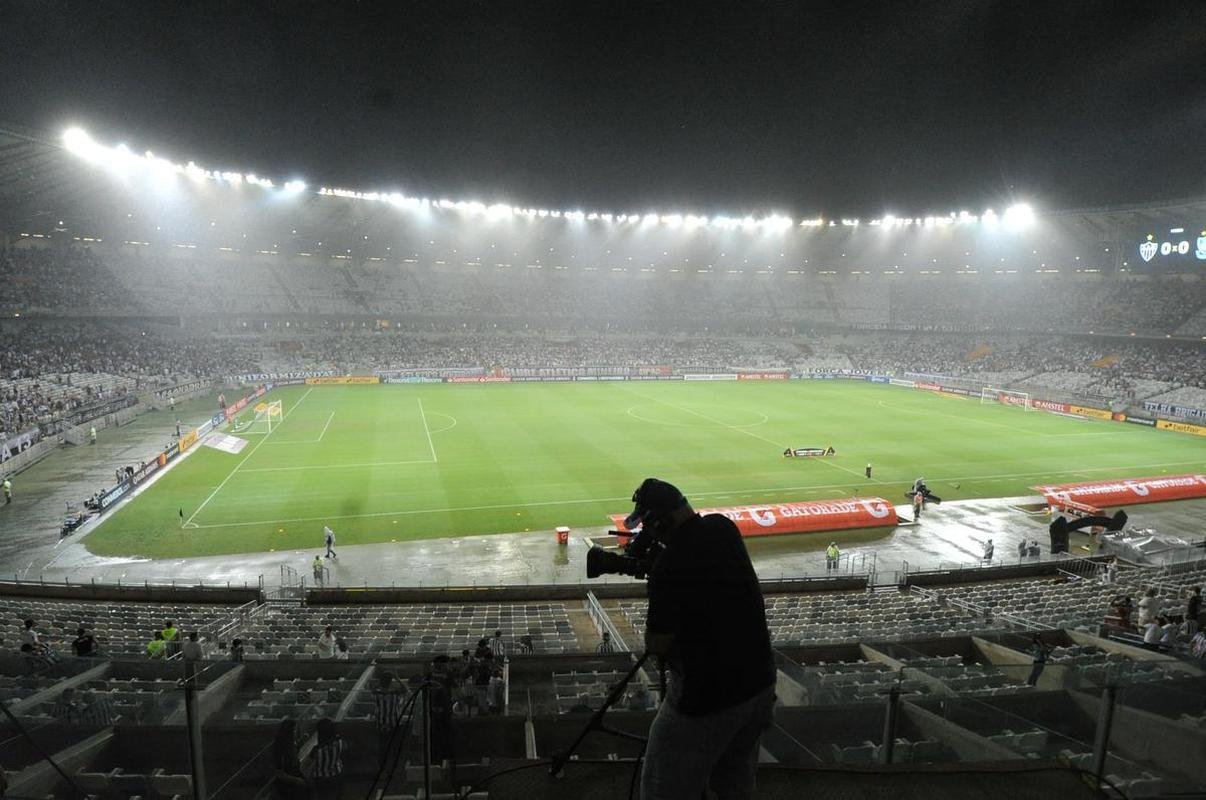 Torcida do Atltico no clssico contra o Amrica, no Mineiro, pela Copa Libertadores
