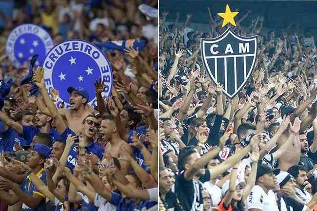 Cruzeiro tem ndice de 4% na pesquisa, enquanto o Atltico aparece com 2%
