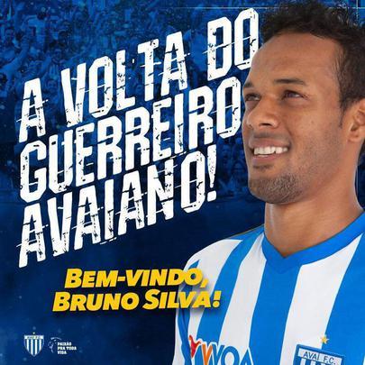 O Ava anunciou a contratao do volante Bruno Silva, que estava no Internacional