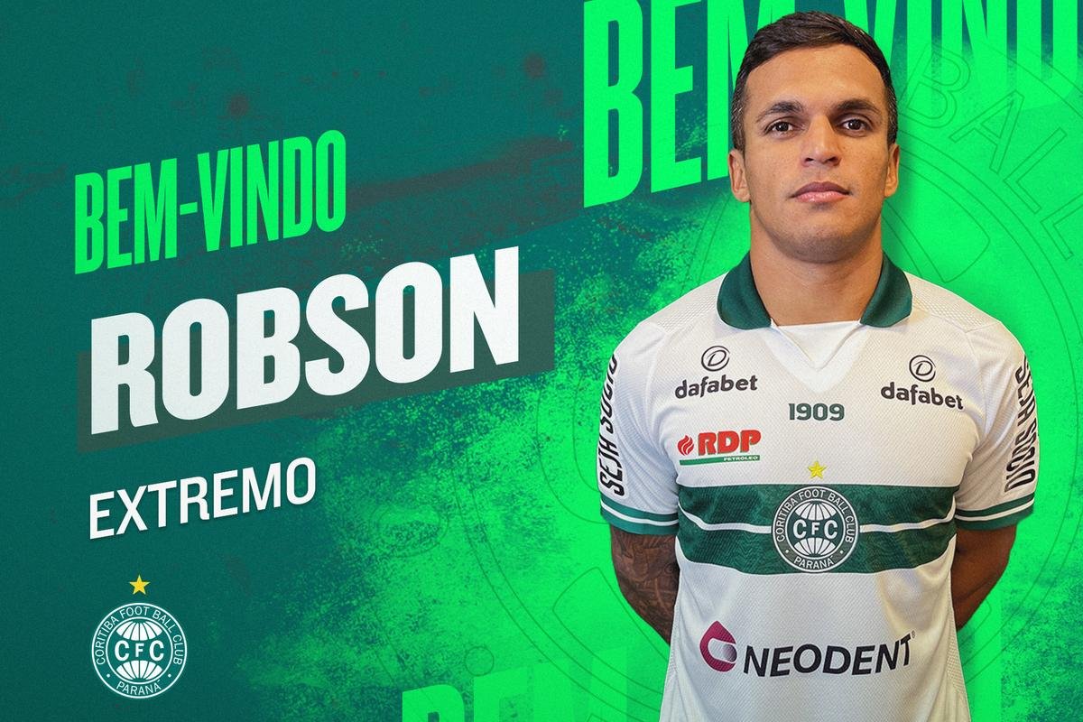Coritiba anunciou o atacante Robson