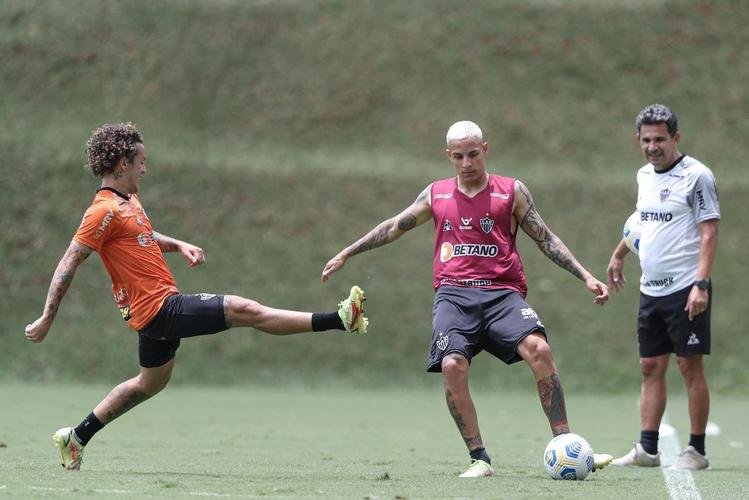 Treinamento do Atlético neste sábado, após o título brasileiro